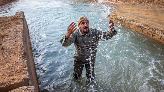 UNHCR har renoverat en bevattningskanal utanför Aleppo i Syrien.